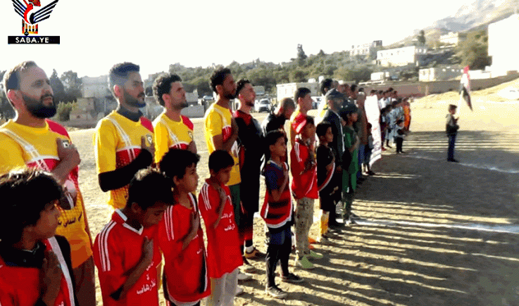 انطلاق بطولة اعصار اليمن على كأس الفقيد الجابر بمديرية النادرة في إب