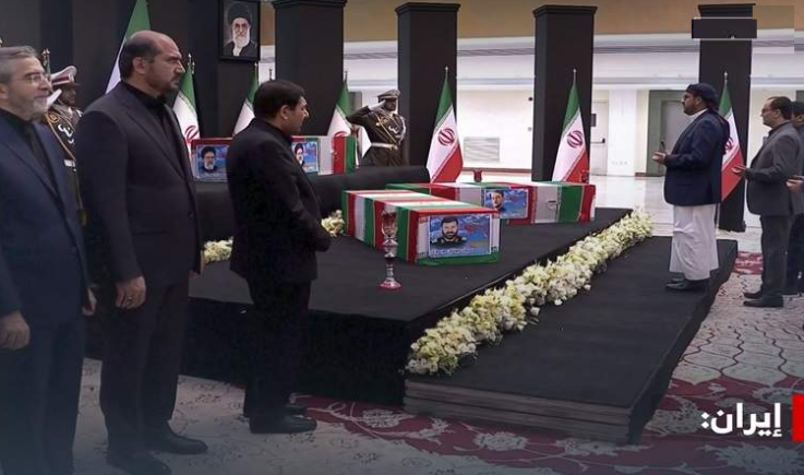 اليمن يشارك في مراسم الوداع الرسمية لجثامين الشهداء في طهران