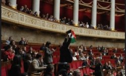 بعد رفعة العلم الفلسطيني ..البرلمان الفرنسي يعلّق عضوية نائب 15 يوماً