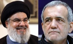 بزشكيان لنصر الله: دعم إيران للمقاومة سيستمر بقوة