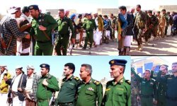 العميد علي الرصاص البهجي مدير أمن شبوة يتفقد المرابطين في المواقع الأمنية 