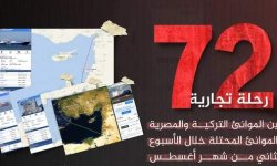 مجددا .. 72 سفينة تركية ومصرية تتجاوز قرار حظر الملاحة الى الموانئ المحتلة