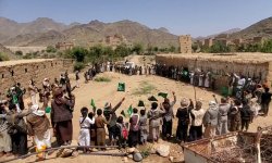 وقفات بمديريات الجوبة وماهلية وبدبدة استنكاراً لجرائم العدو الصهيوني