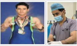 سأكون فخوراً إذا طُلِب مني تمثيل اليمن.. الطبيب والنجم الرياضي عبدالفتاح الدرة .. تفوق استثنائي في حلبة المصارعة ومهنة الطب