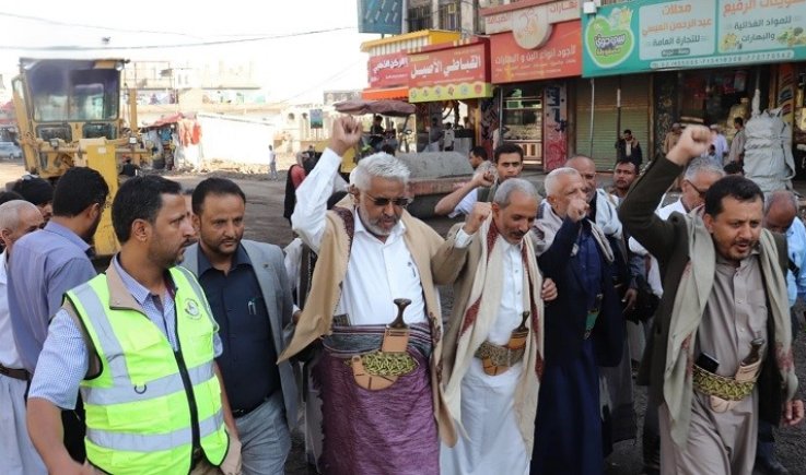 قحيم والشغدري يتفقدان سير العمل بعدد من مشاريع الطرق في الضالع