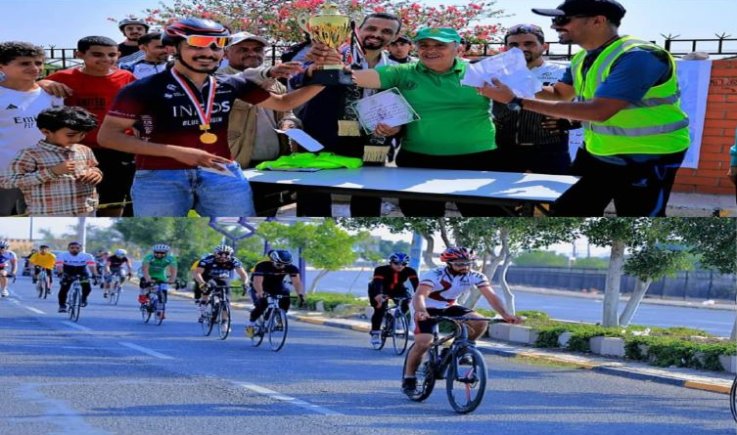 العواضي بطل البطولة المفتوحة للدراجات الهوائية على كأس "الرسول الأعظم"