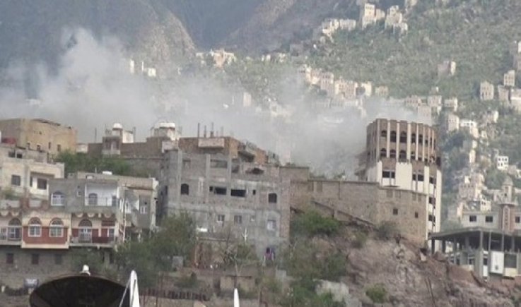 استشهاد طفلين بقصف لمرتزقة العدوان على مديرية مقبنة بتعز