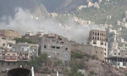 استشهاد طفلين بقصف لمرتزقة العدوان على مديرية مقبنة بتعز