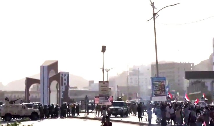 المكلا .. جرحى بقمع سعودي تظاهرة للإنتقالي