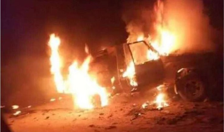 انفجار عبوة ناسفة بطقم عسكري وسط مدينة مأرب
