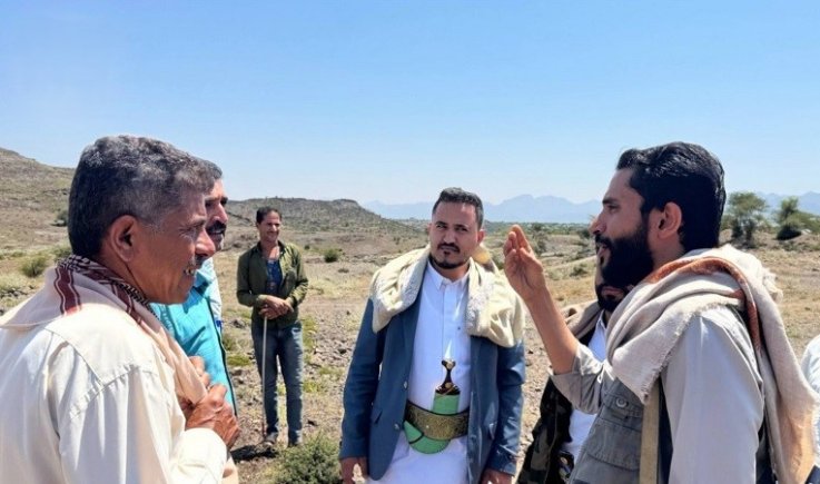 تعز .. فريق هندسي من وزارة العدل ووحدة التدخلات يطّلع على موقع إنشاء محكمة خدير